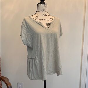 Sage Green Flowy Top